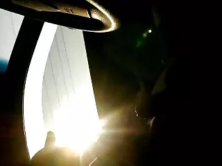 შავგვრემანი დიდი ნადავლით, პარკში, ხის ქვეშ, ფარული კამერით